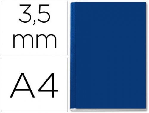 Capa de encadernacao channel rigida 35562 azul lombada aa capacidade 10/35 folhas , Leitz , 19594 , 4002432373413